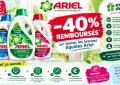 Ariel offre de remboursement : Profitez de -40 % remboursés sur les lessives liquides