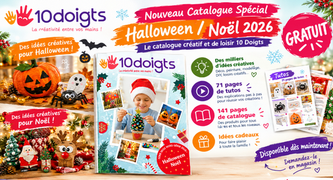 Catalogue 10doigts Halloween & Noël 2026 gratuit : 146 pages d&rsquo;idées créatives à découvrir