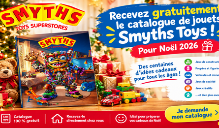 Catalogue Smyths Toys Noël 2026 : gratuit à recevoir chez soi