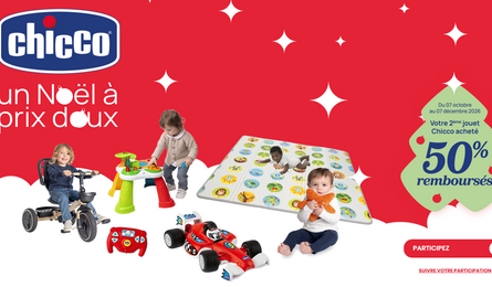 Chicco Offre de Remboursement : Votre Second Jouet 50% Remboursés