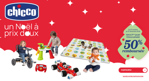 Chicco Offre de Remboursement : Votre Second Jouet 50% Remboursés
