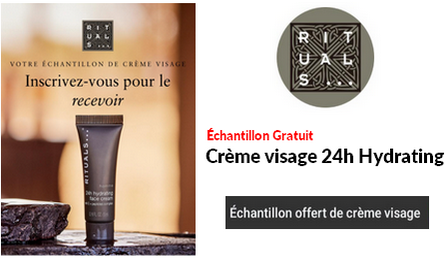 Échantillon Gratuit Crème Visage 24h Hydrating Rituals Cosmetics