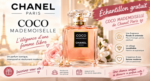 Échantillon Gratuit Eau de Parfum Coco Mademoiselle de CHANEL Paris