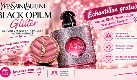 Échantillon Gratuit Parfum Black Opium Glitter Yves Saint Laurent