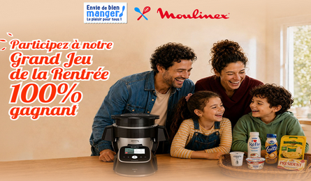Grand Jeu concours Envie de Bien Manger Moulinex de nombreux lots à remporter