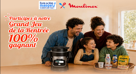 Grand Jeu concours Envie de Bien Manger Moulinex de nombreux lots à remporter