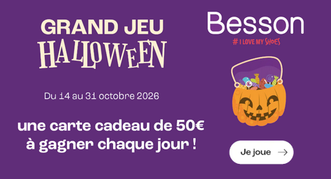 Grand Jeu Halloween Besson Chaussures 1 Carte Cadeau de 50€ à Gagner chaque Jour