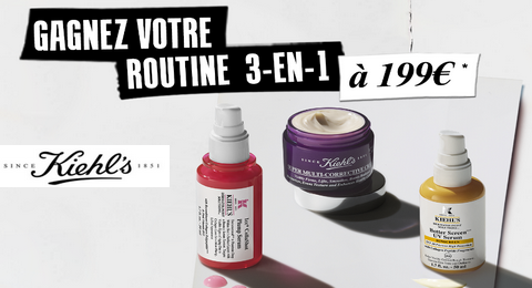 Grand Jeu Kiehl&rsquo;s 1 routine 3-en-1 Kiehl&rsquo;s de 199€ à Gagner