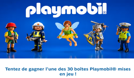 Jeu concours maRATP 30 boîtes Playmobil