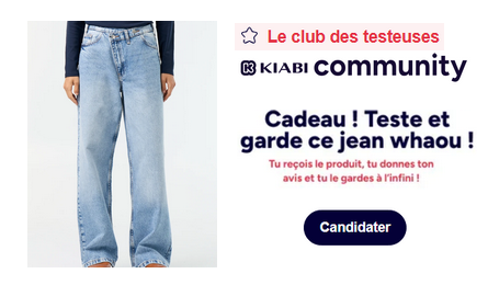 Kiabi Test Produits : Jean Wide avec patte de boutonnage décalée