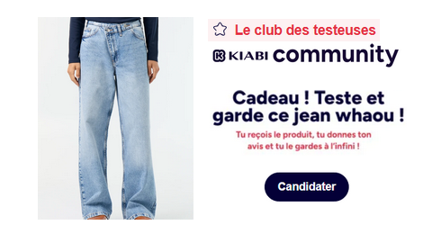 Kiabi Test Produits : Jean Wide avec patte de boutonnage décalée