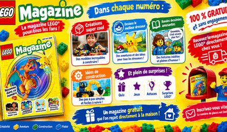 LEGO Offre Gratuite : Magazine LEGO Offert pour les 5 à 9 ans