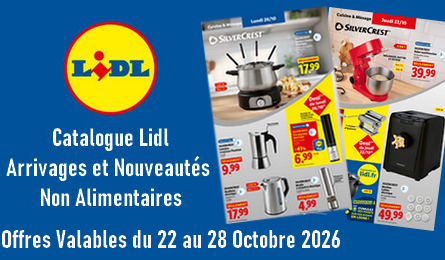Lidl catalogue valable du 22 au 28 octobre 2026