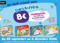 Nathan Offre Noel 2026 8€ remboursés pour l’achat d'un Jeu Dessinéo