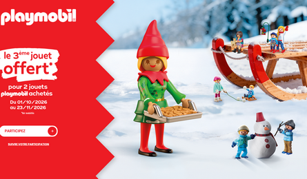 Playmobil Offre Noël 2026 : 2 jouets achetés le 3ème offert