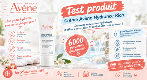 Test Produit Avène : Crème Hydrance Rich