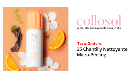 Test Produit Collosol Chantilly Nettoyante Micro-Peeling