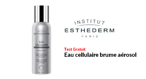 Test Produit Institut Esthederm Eau cellulaire brume aérosol