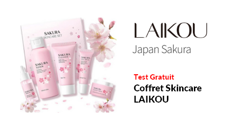Test Produit LAIKOU : Coffret Skincare  Japan Sakura