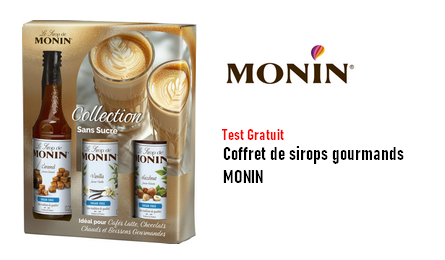 Test Produit Monin : Coffret de sirops gourmands