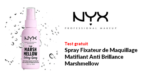 Test Produit NIX : The Marshmellow Spray Fixateur de Maquillage Fini Mat
