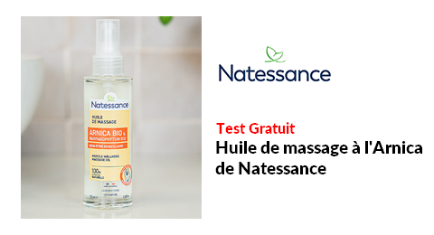 Test Produit Natessance : Huile de massage à l&rsquo;Arnica