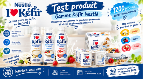 Test Produit Nestlé Gamme I Love Kéfir