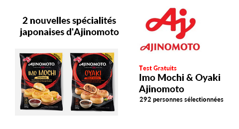 Tests Produits Ajinomoto : Imo Mochi & Oyaki Ajinomoto