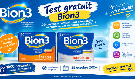 Tests Produits Bion3 : Multivitamines et Probiotiques Bion3
