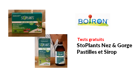 Tests Produits Boiron : StoPlants Nez & Gorge Pastilles et Sirop