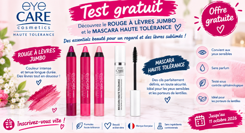Tests Produits Eye Care Cosmetics : 55 Produits Soins et beauté à Tester