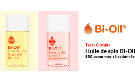 Tests Produits Gratuits Bi-Oil Huile de soin Bi-Oil