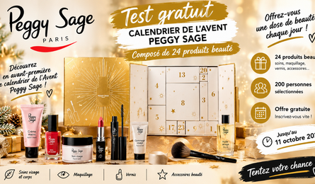 Tests Produits Peggy Sage : Calendrier de l'Avent Peggy Sage
