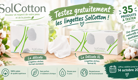 Tests Produits SolCotton Lingette Sèche La délicate et La Délicate XL