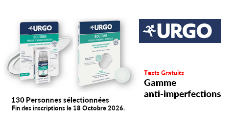 Tests Produits URGO Gamme anti-imperfections URGO
